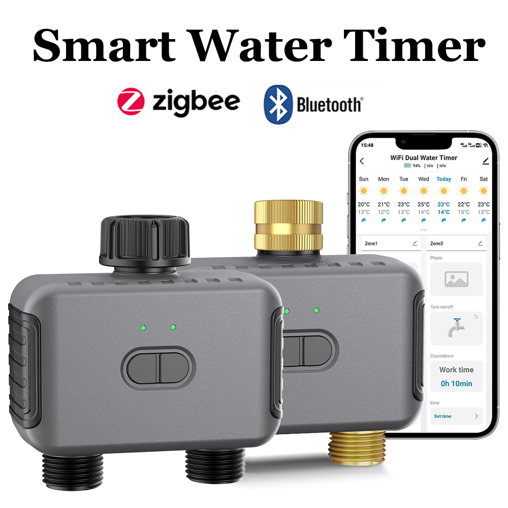 Smart Garden Watering - تويا مؤقت مياه ذكي زيجبي/BT وحدة