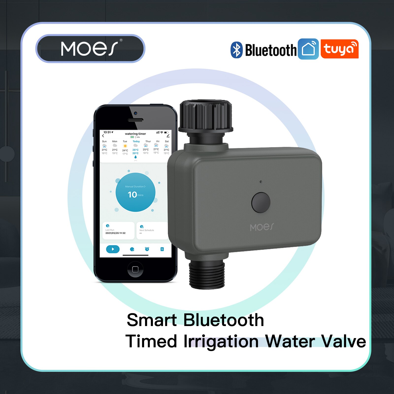 Smart Garden Watering - مؤقت ري ذكي من Moes Tuya