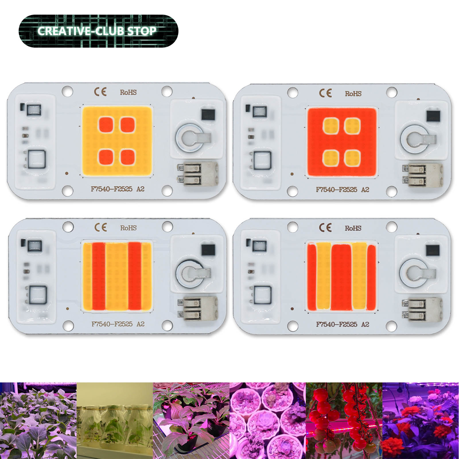Plant Grow Light Full Spectrum - 50 واط LED COB رقاقة لحام