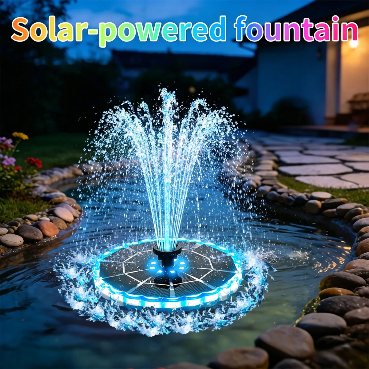Smart Garden Lighting System - نافورة شمسية خارجية 3.5 واط للحدائق