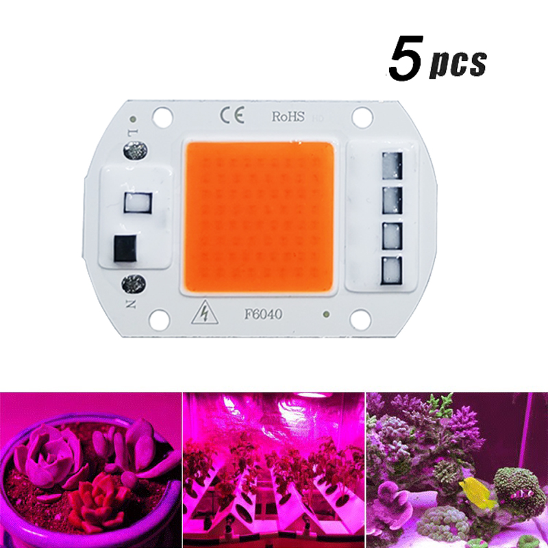 Plant Grow Light Full Spectrum - 5 قطعة LED تنمو COB ضوء