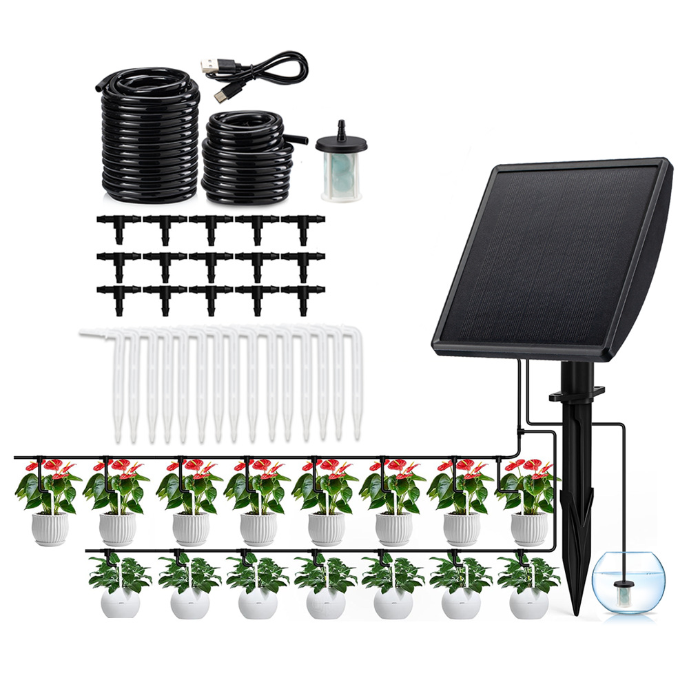 Smart Garden Watering - مضخة ري بالتنقيط تعمل بالطاقة الشمسية،