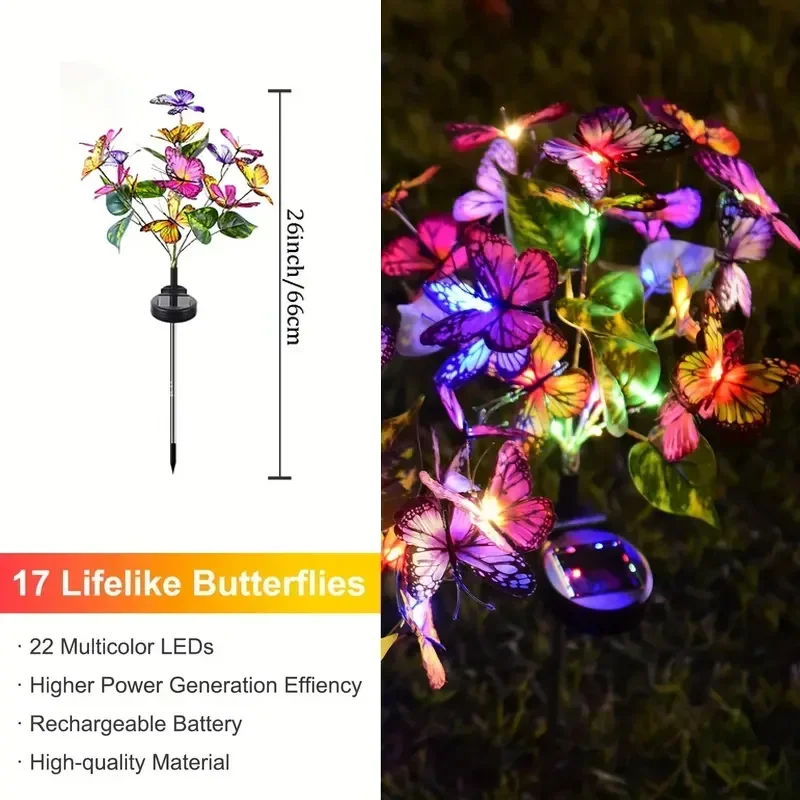 أضواء حديقة الفراشة LED بالطاق - مراجعة Smart Garden Solar وسعره