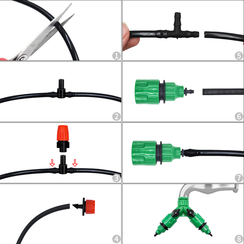 نظام الري أدوات الحدائق مجموعا - مراجعة Smart Garden Hose وسعره