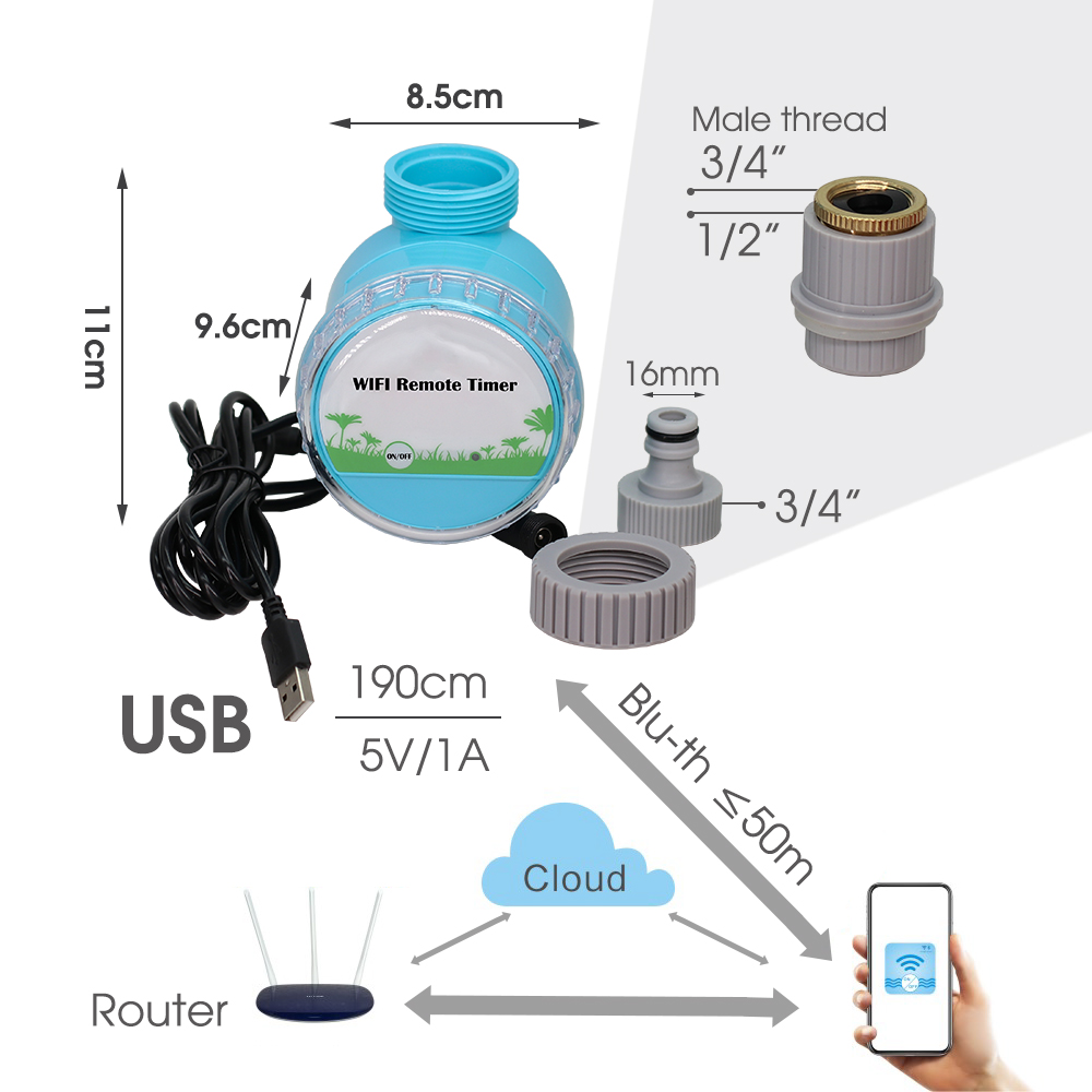 30-50 متر حديقة ذكية نظام الري - مراجعة Smart Garden Iot وسعره