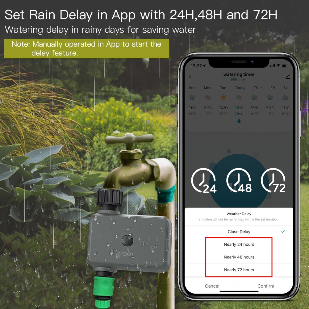 مؤقت ري ذكي من Moes Tuya بالبل - مراجعة Smart Garden Watering وسعره