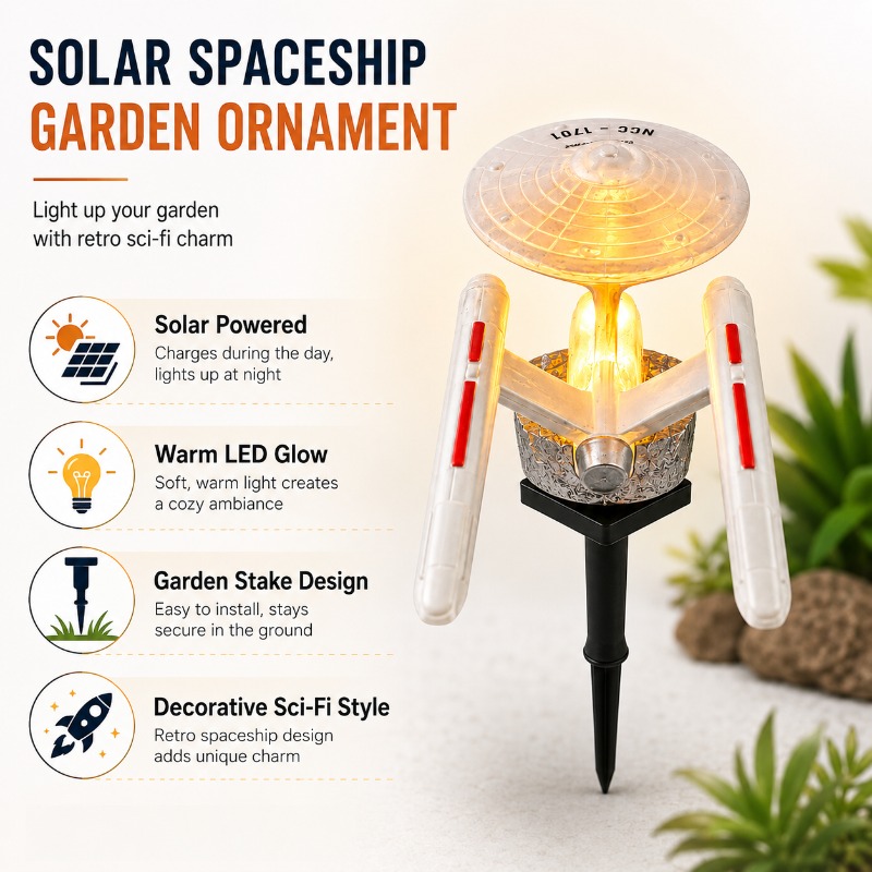 مصباح حديقة شمسي على شكل سفينة - مراجعة Smart Garden Lighting System وسعره