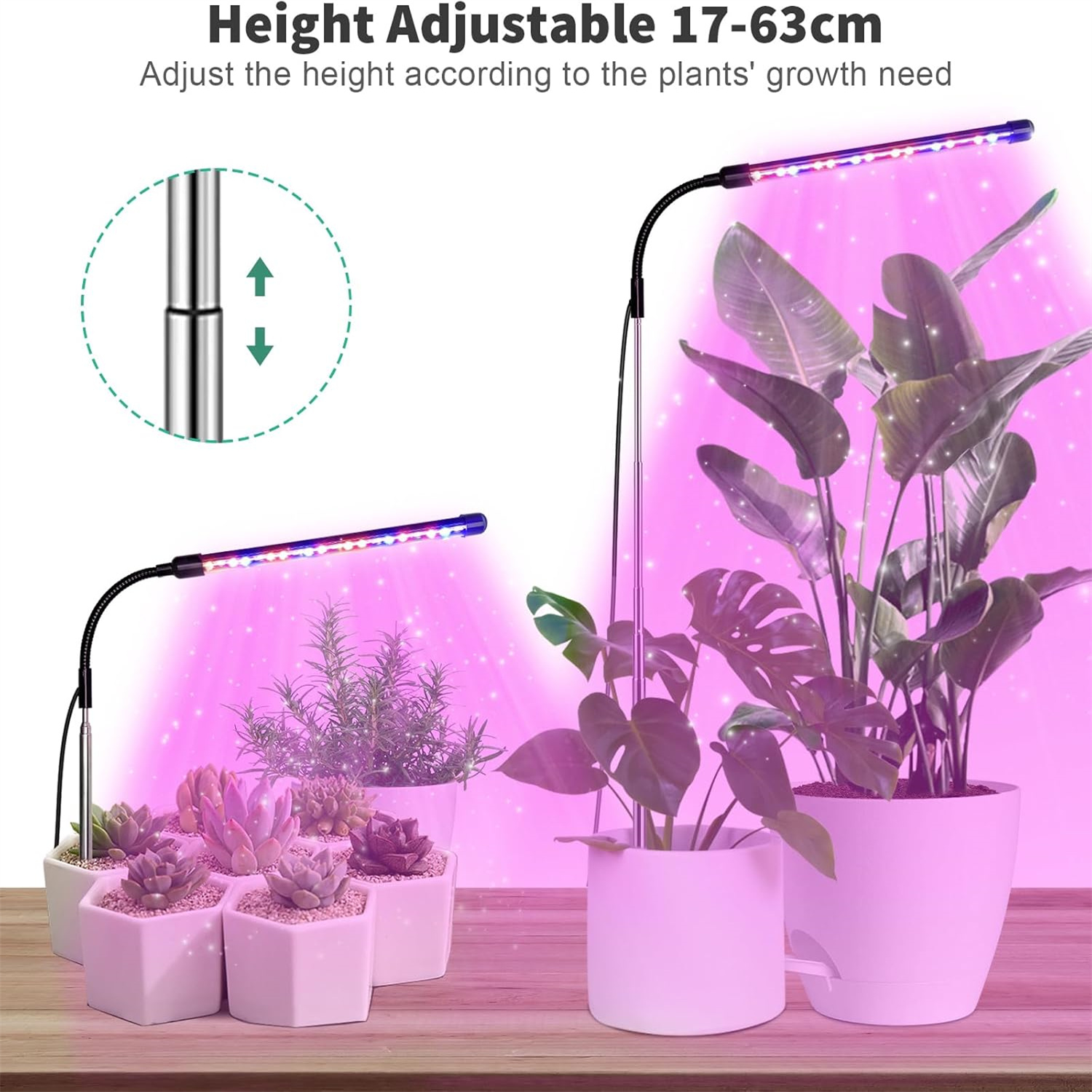 3 ألوان USB تنمو مصباح النبات  - مراجعة Plant Grow Light Full Spectrum وسعره