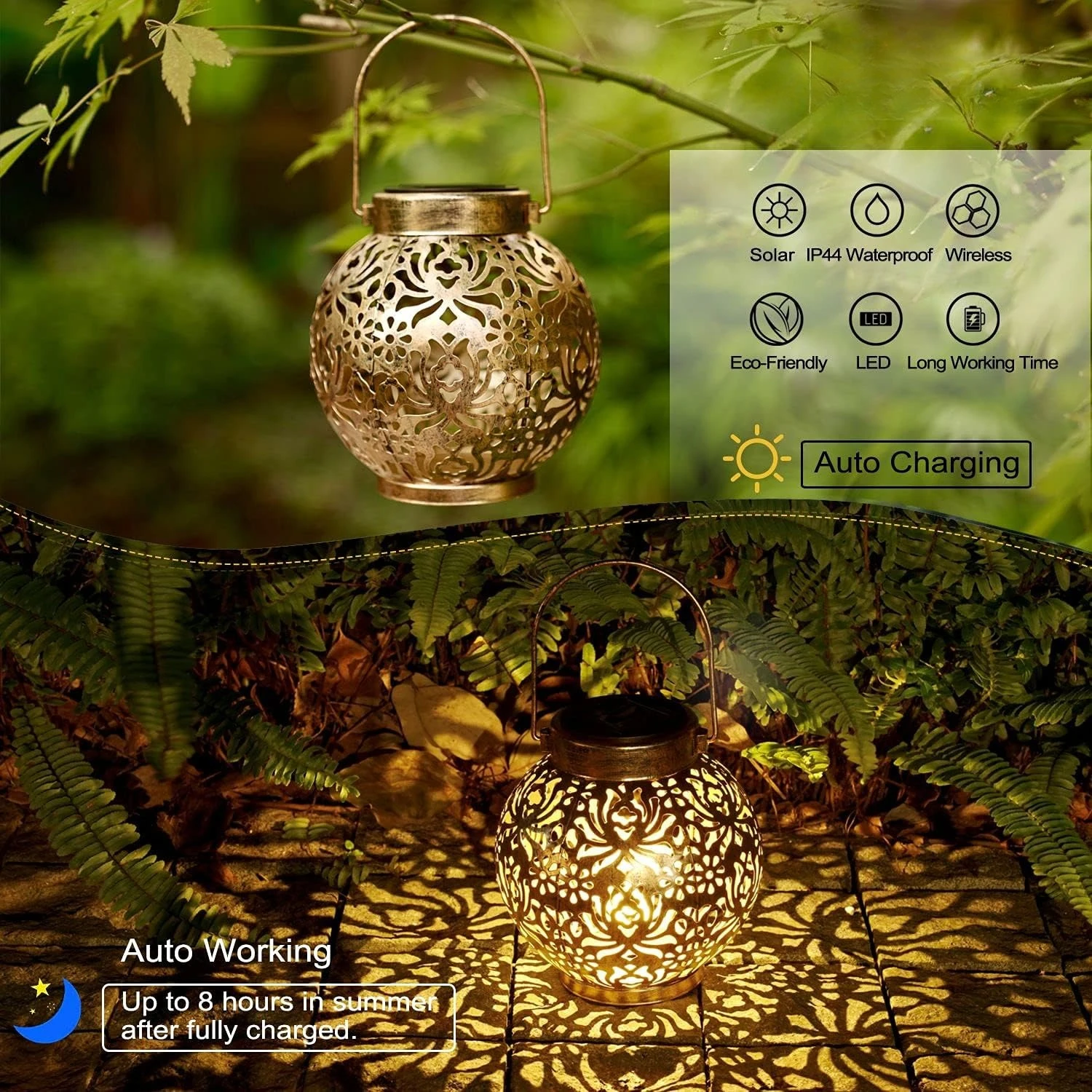 1-6 قطع من الفوانيس الشمسية ال - مراجعة Smart Garden Lighting System وسعره