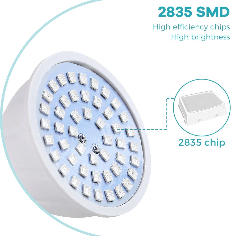 مصباح نمو النباتات E27 LED كام - مراجعة Plant Grow Light Full Spectrum وسعره