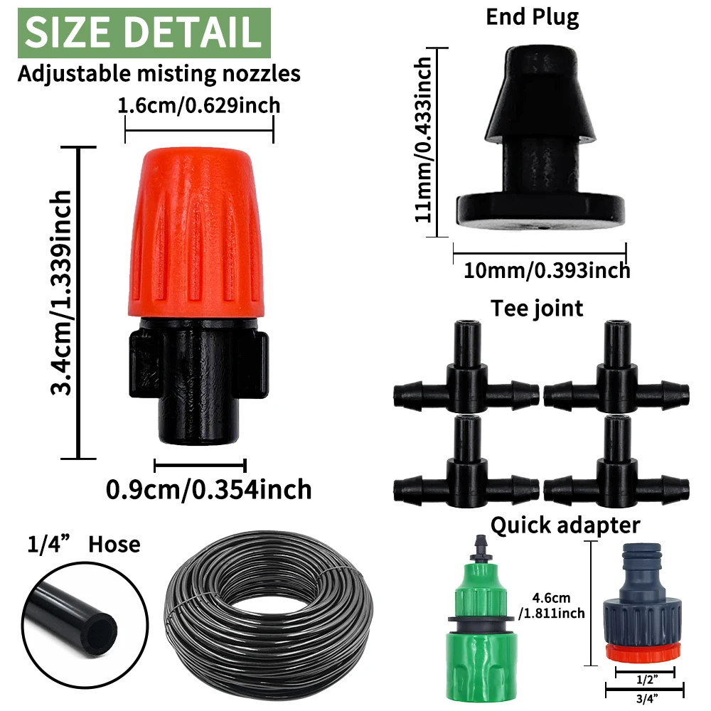 مجموعة فوهات الضباب للري 5M-20 - مراجعة Smart Garden Hose وسعره