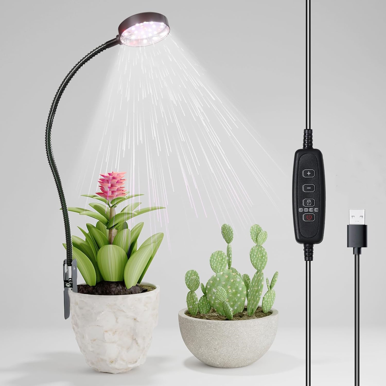 مصباح نمو النباتات LED بمنفذ U - مراجعة Plant Grow Light Full Spectrum وسعره