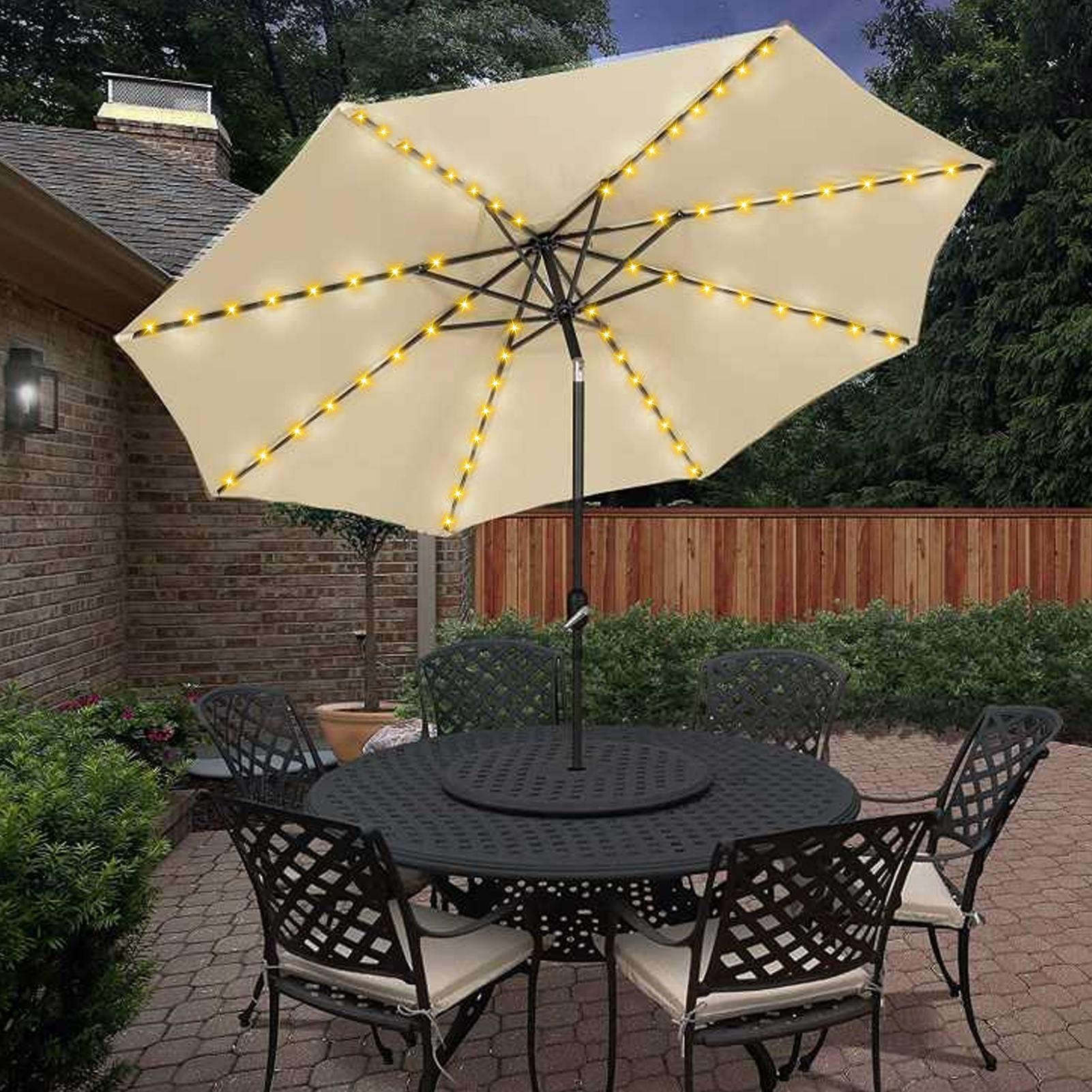 مصباح شمسي على شكل مظلة مع 104 - مراجعة Smart Garden Lighting System وسعره