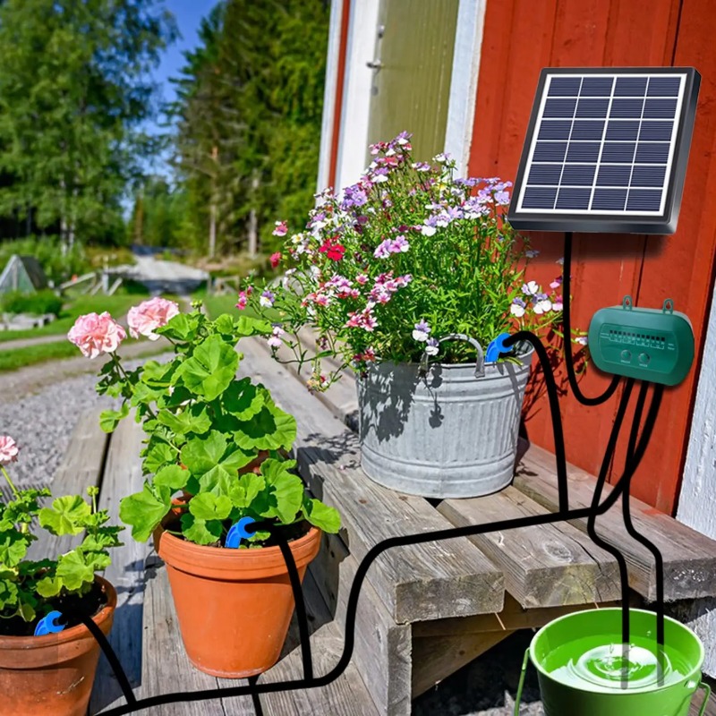 طقم الري الذكي بالطاقة الشمسية - مراجعة Smart Garden Watering وسعره