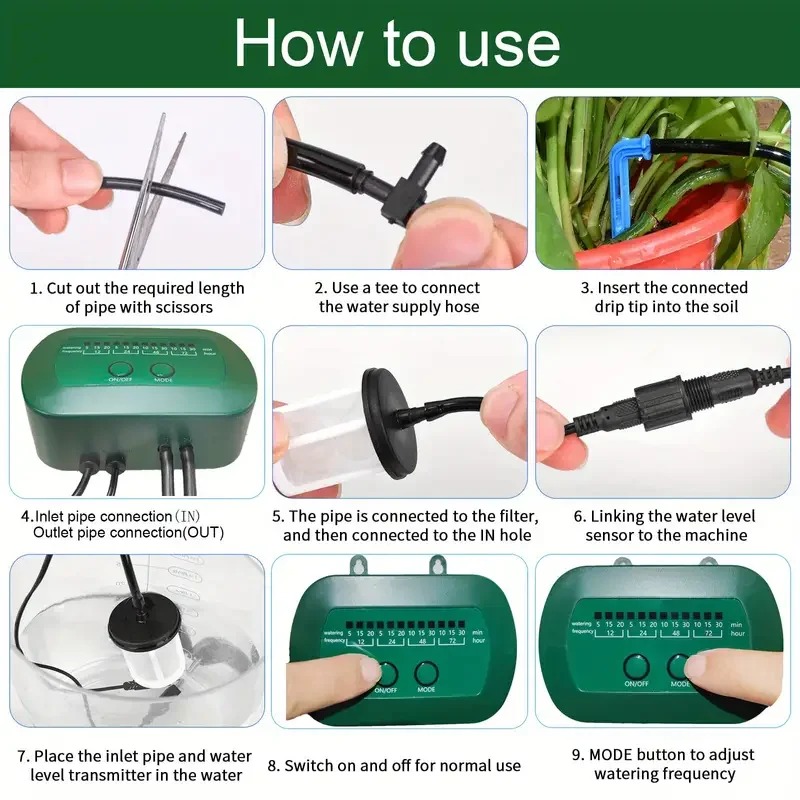 طقم الري الذكي بالطاقة الشمسية - مراجعة Smart Garden Watering وسعره