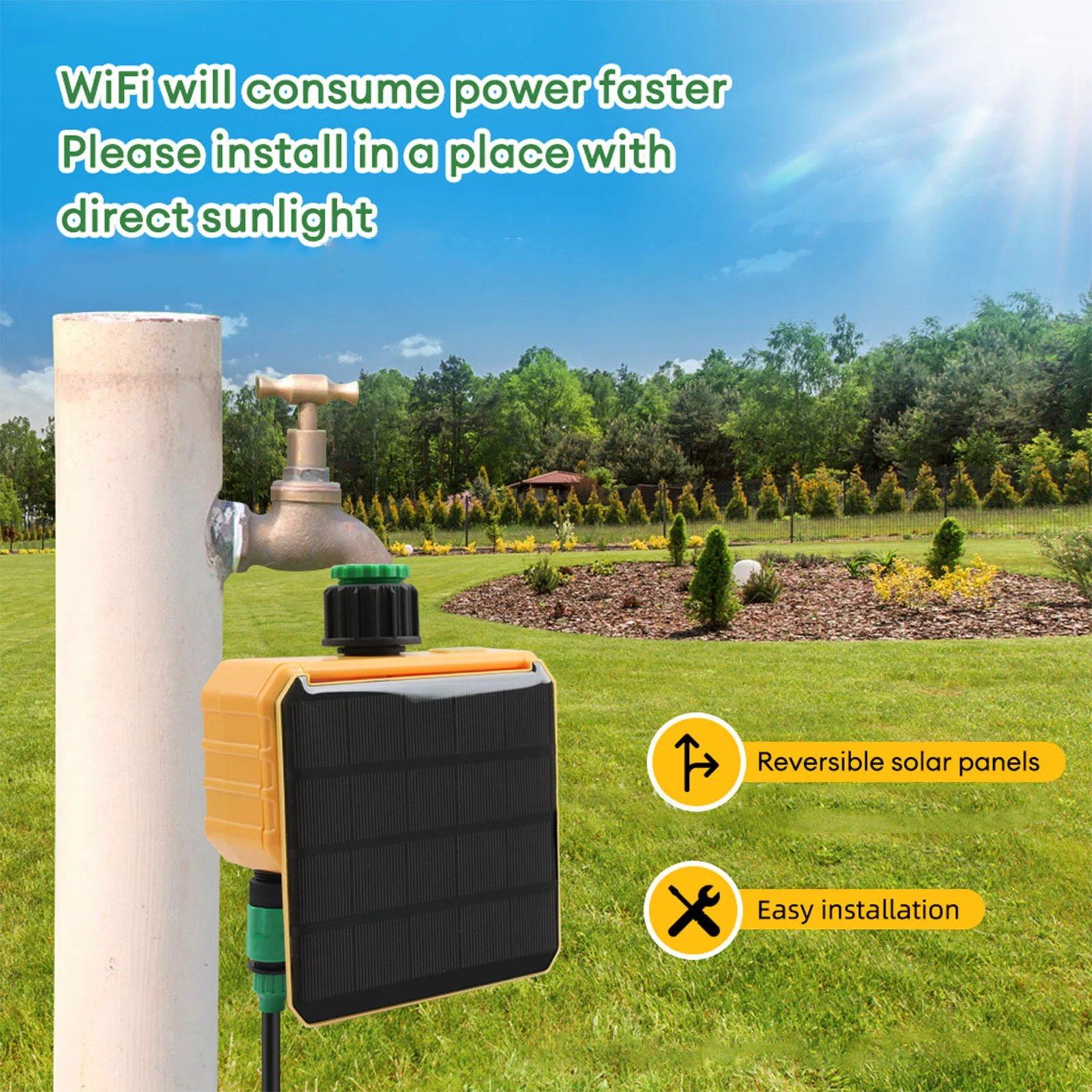 مؤقت ري ذكي يعمل بالطاقة الشمس - مراجعة Smart Garden Watering وسعره