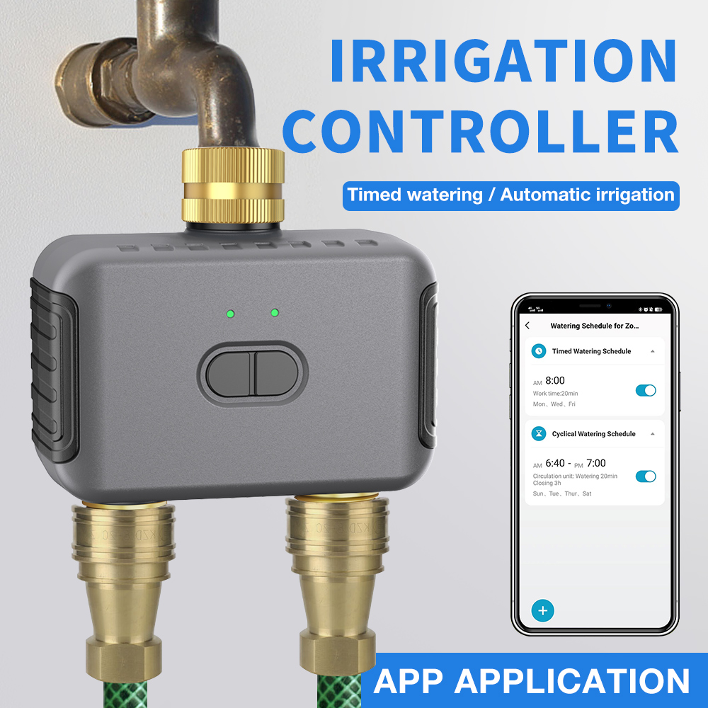 Tuya 2 منطقة سقي الموقت حديقة  - مراجعة Smart Garden Watering وسعره